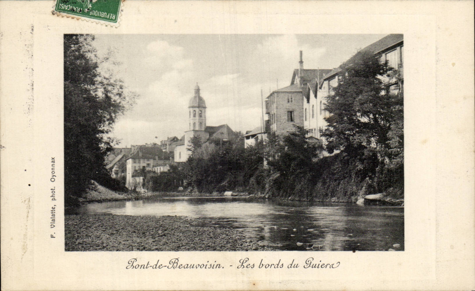 Pont de Beauvoisin - Les Bords de Guiera CPA 