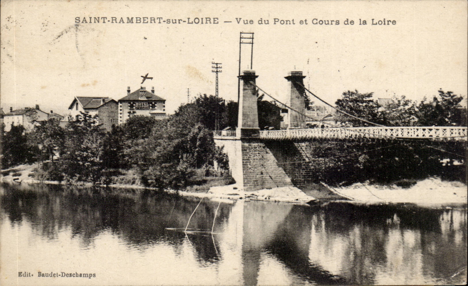 Saint Rambert sur Loire - Vue du Pont et Cours de la Loire - CPA 
