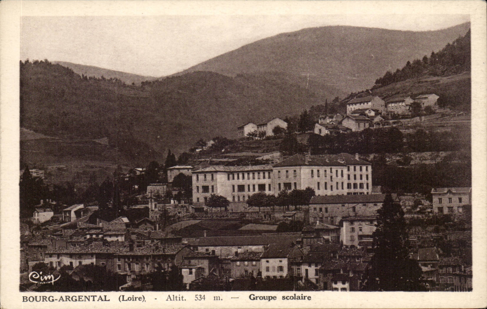 Bourg - Argental - Groupe Scolaire - CPA 
