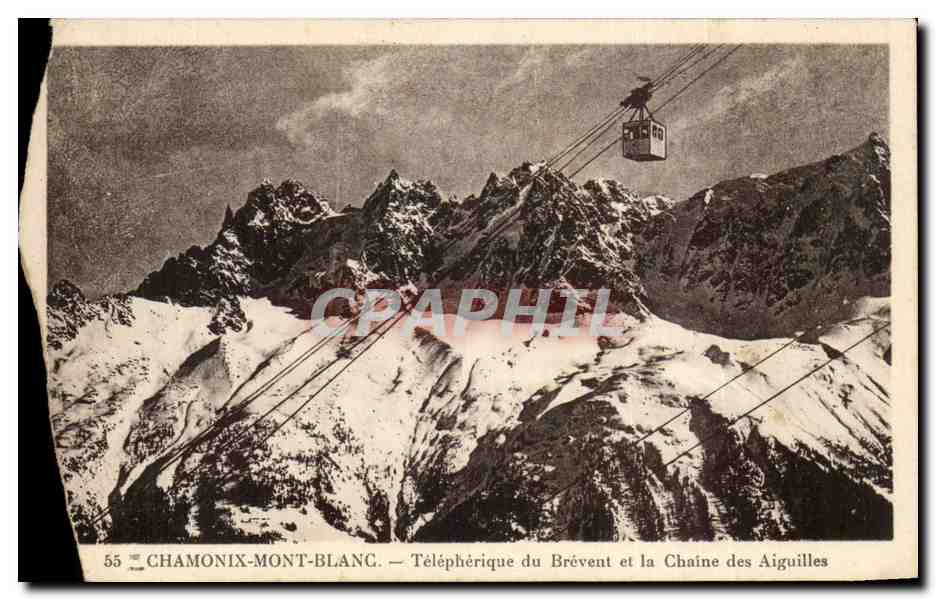 Chamonix-Mont-Blanc — Téléphérique du Brévent et la Chaîne des Aiguilles — n°55