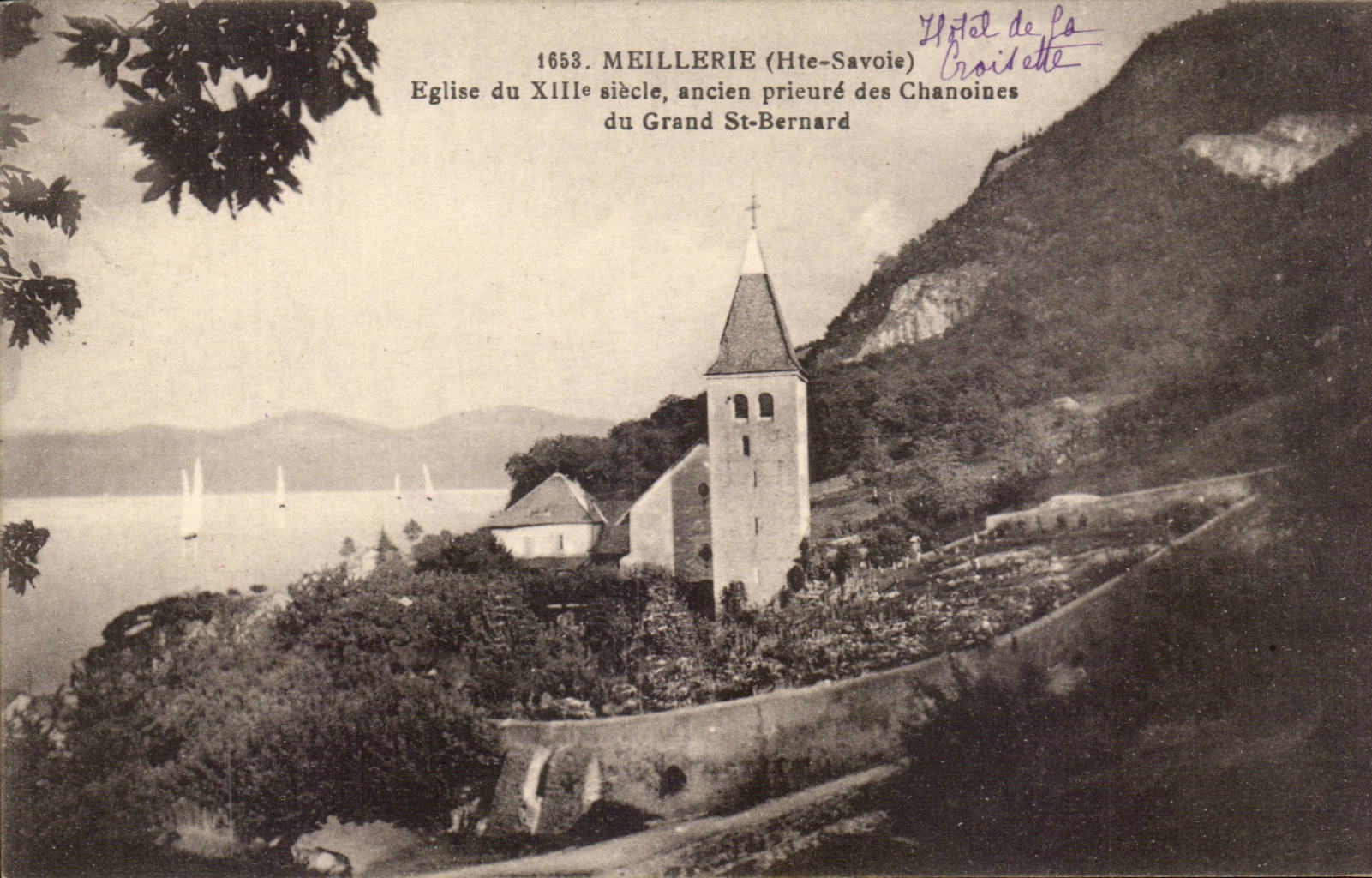 Meillerie (Haute-Savoie) — Kirche des 13. Jahrhunderts, ehemaliges Prämonstratenserstift des Grand St-Bernard — Verlag: Hôtel de la Croisatte