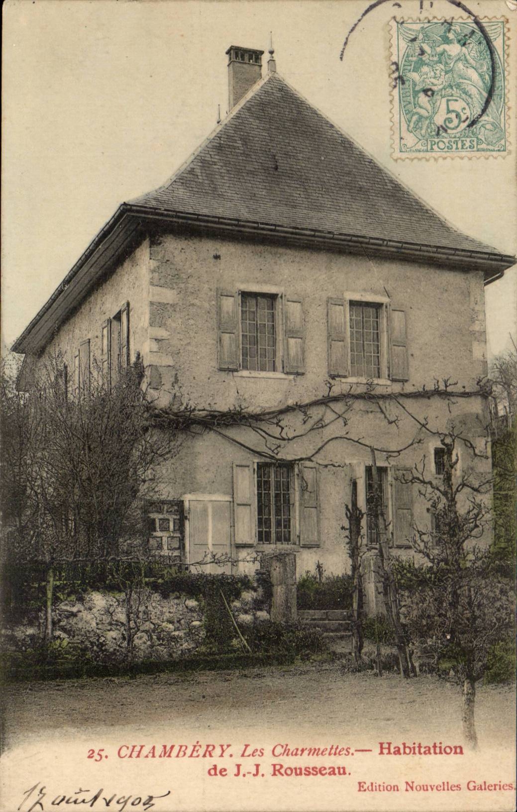 Chambery - Les Charmettes - Habitation de J J Rousseau CPA 