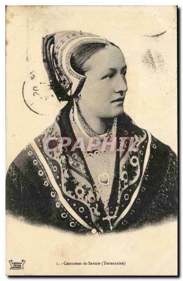 Folklore - Costumes de Savoie - Femme CPA 