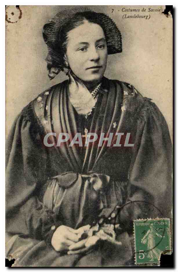 Folklore - Costumes de Savoie - Lanslebourg - Femme CPA 