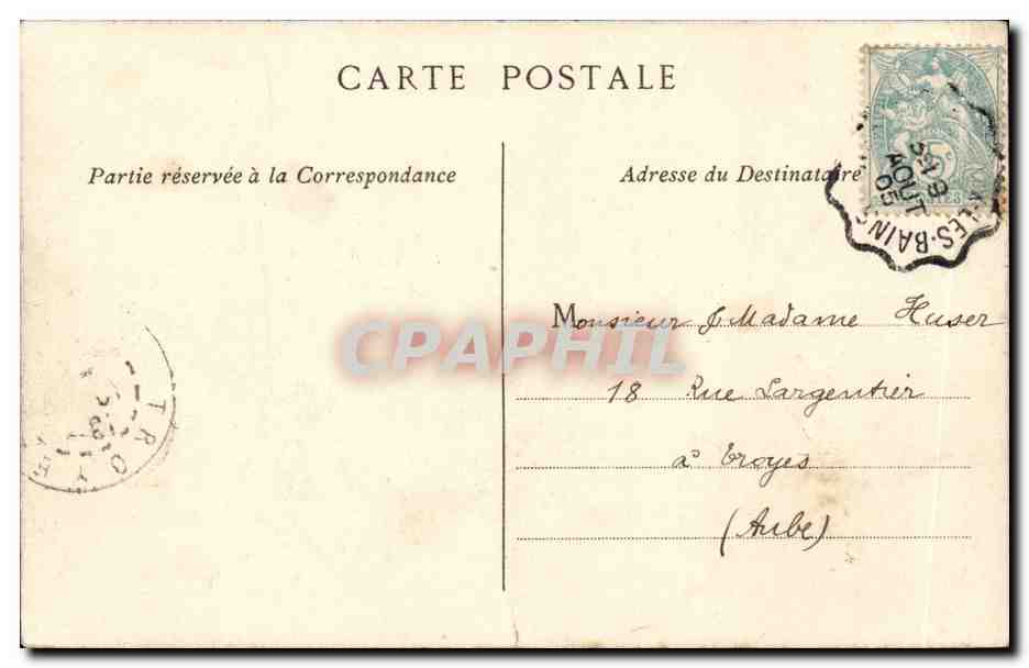 Lac d'Annecy — Ile des Cygnes — Edition A. Gardet - Annecy — Rückseite