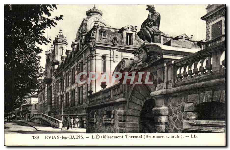 Evian les Bains - Etablissement Thermal - CPA 