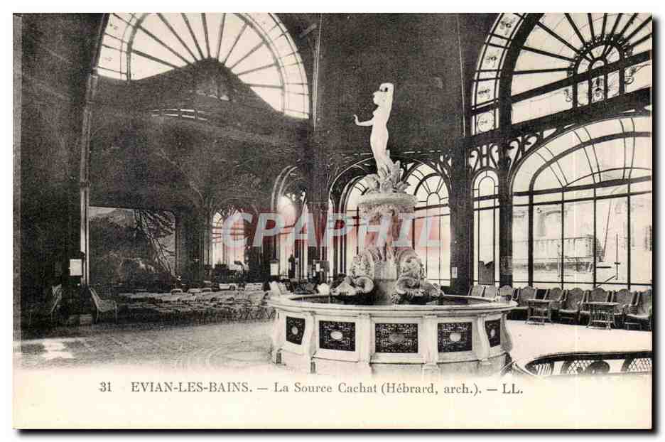 Evian-les-Bains — La Source Cachat (Hébrard, arch.) — LL.