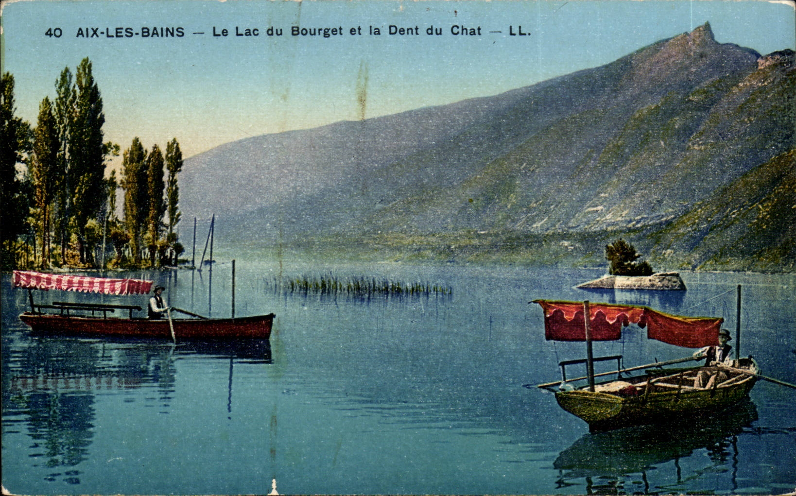 Aix-les-Bains — Le Lac du Bourget et la Dent du Chat — LL.
