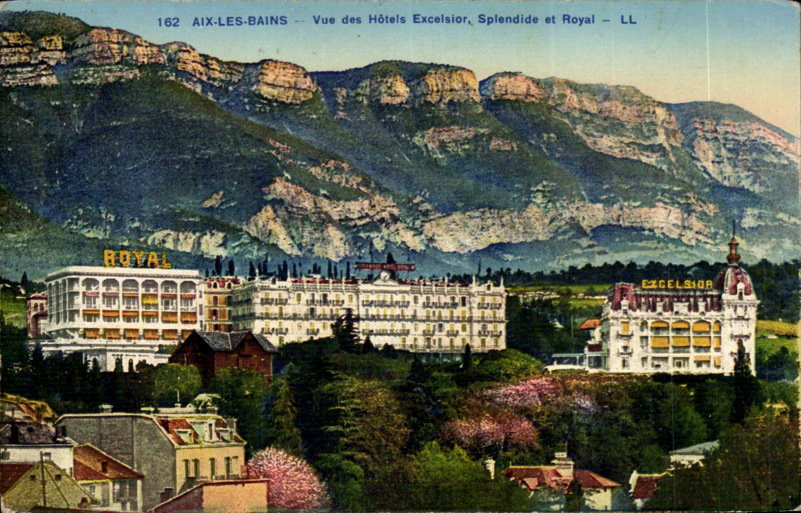 Aix les Bains - Vues des Hotels Excelsior Splendide et Royal - CPA 