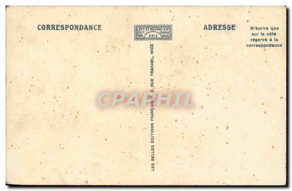 Aix les Bains - Chemin de Fer du Mont Revard - train - CPA  — Verso