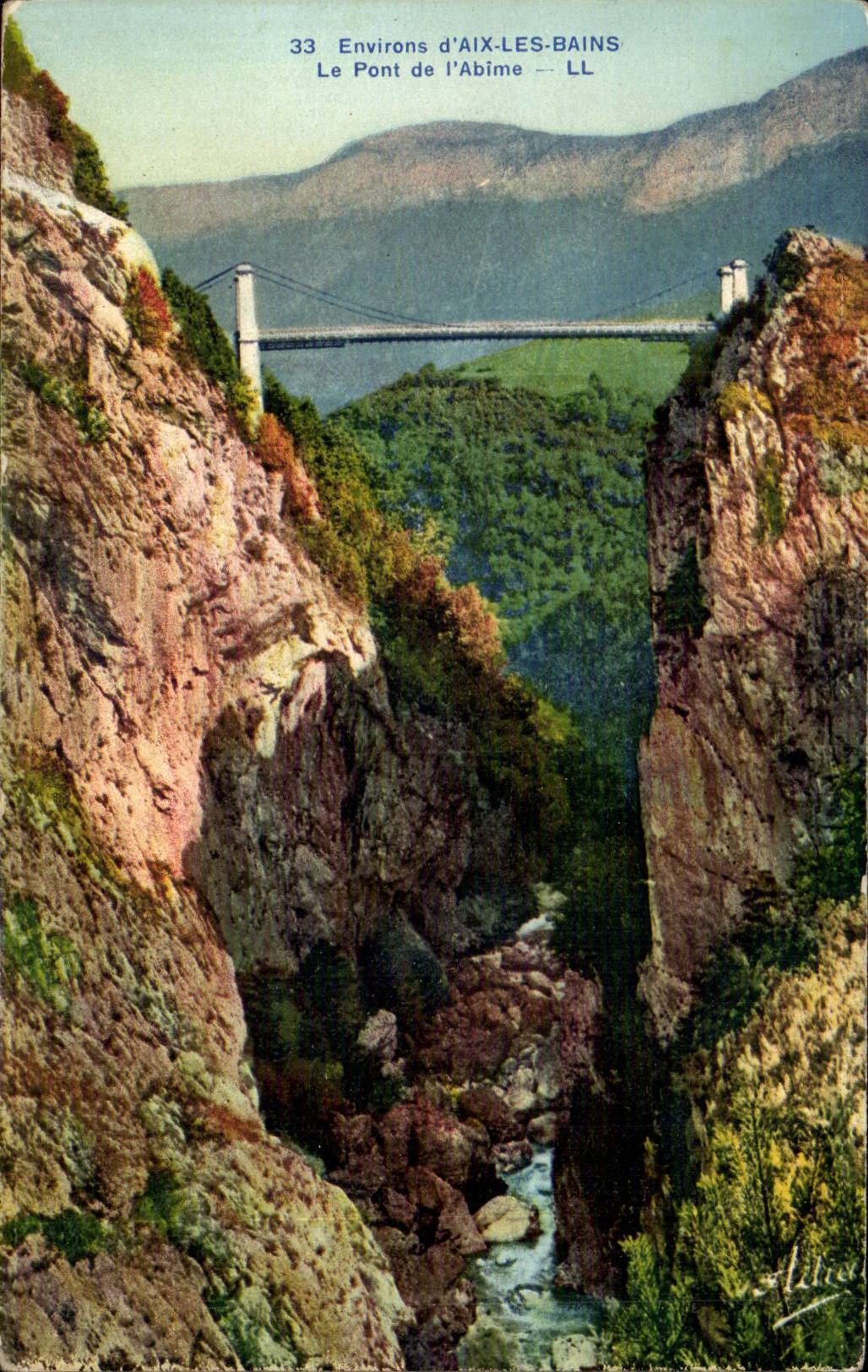 Aix les Bains - Le Pont de l'Abime - CPA 