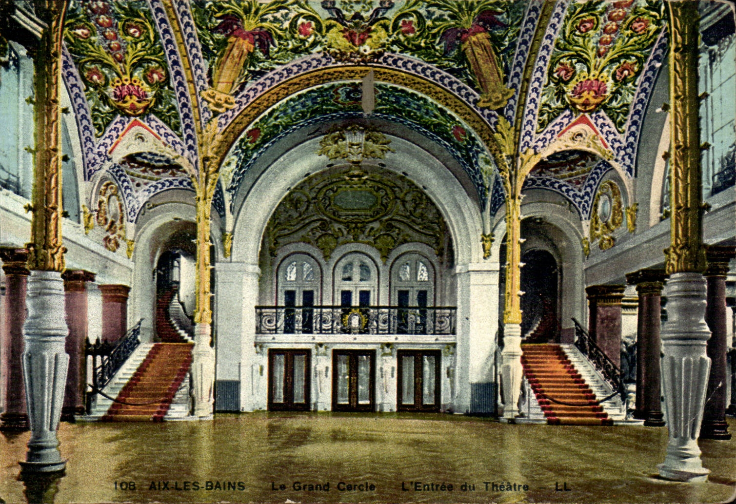 Aix-les-Bains — Le Grand Cirque, L'Entrée du Théâtre — LL