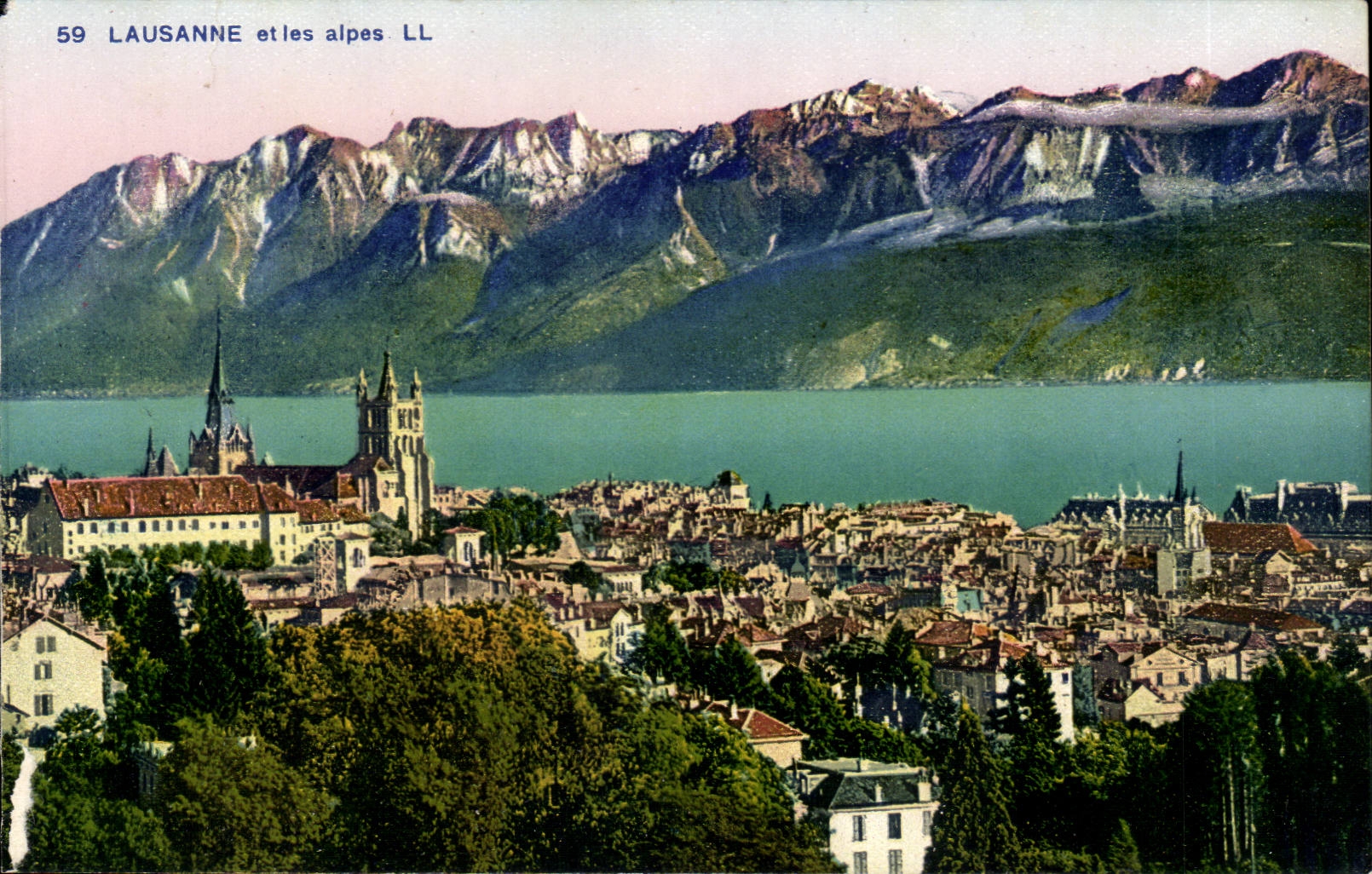 Suisse - Schweiz - Vaud - Lausanne et les Alpes - CPA 