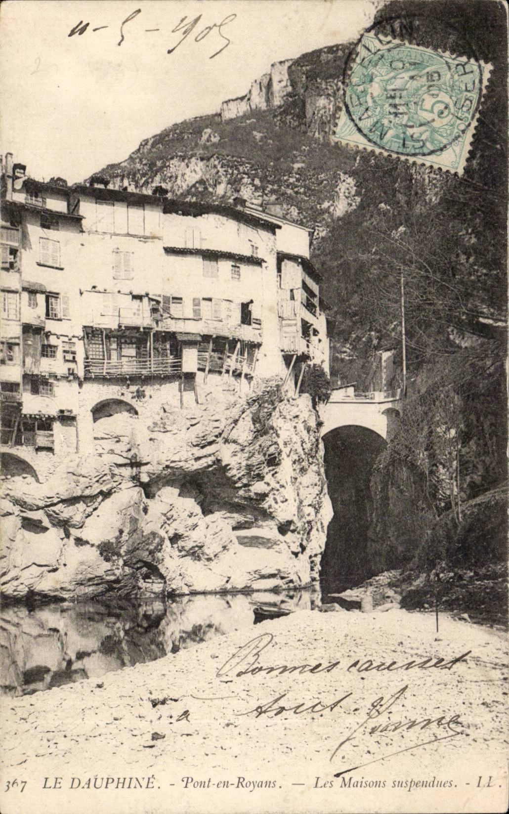 Le Dauphine - Pont en Royans - Les Maisons Suspendues CPA 