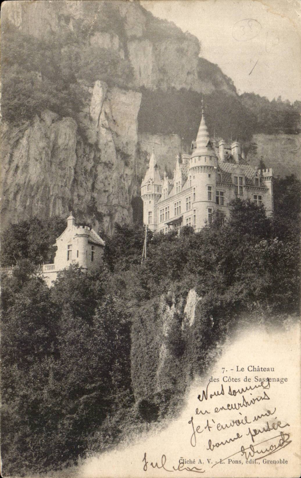 Le Chateau - Les Cotes de Sassenage CPA - Recto