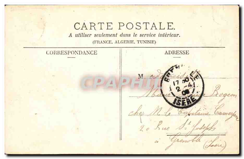Dauphiné - Voreppe - Route de la Grande-Chartreuse — Papeterie des Alpes Eug. Robert, Grenoble — Rückseite