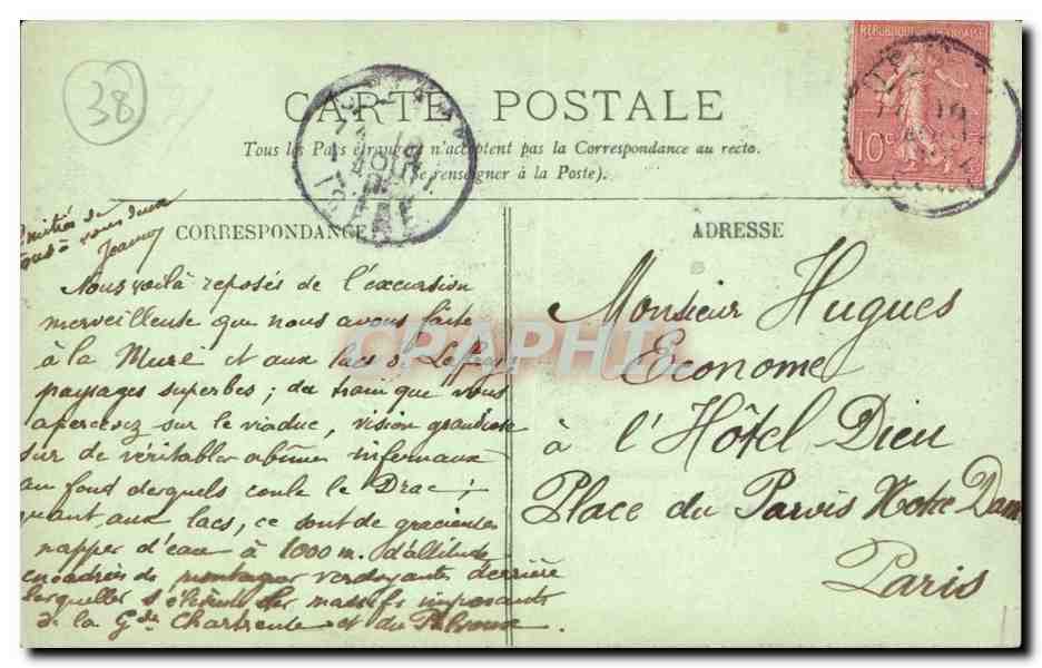 Le Dauphine - Vue Generale CPA  — Back