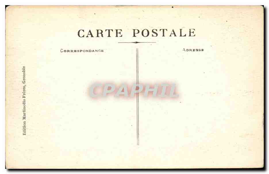 Grenoble - La Place Victor Hugo CPA  — Verso