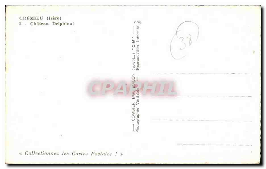 Crémieu — Château Delphinal — Éditeur CIM — Reverso