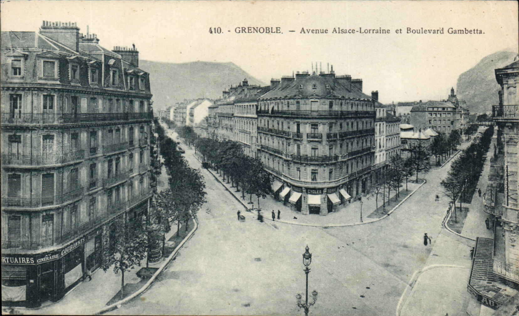 Grenoble - Avenue Alsace Lorraine et Boulevard Gambetta CPA 