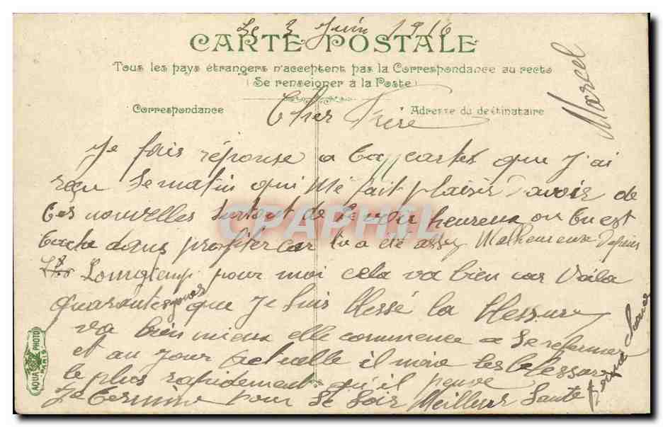 Grenoble - Le Jardin Public - enfants CPA  — Verso
