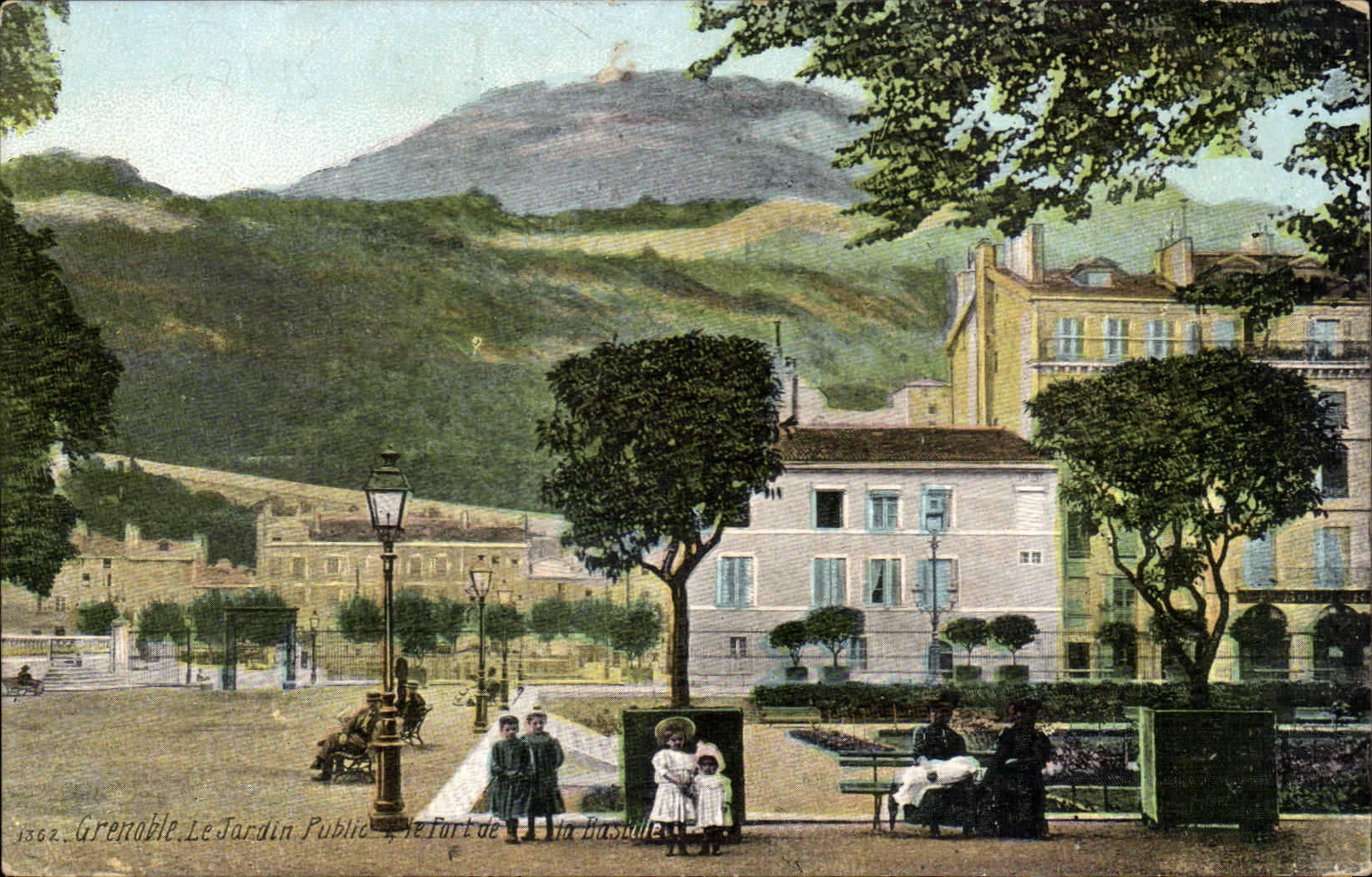 Grenoble. Le Jardin Public, le Fort de la Bastille — éditeur anonyme, n° 1502