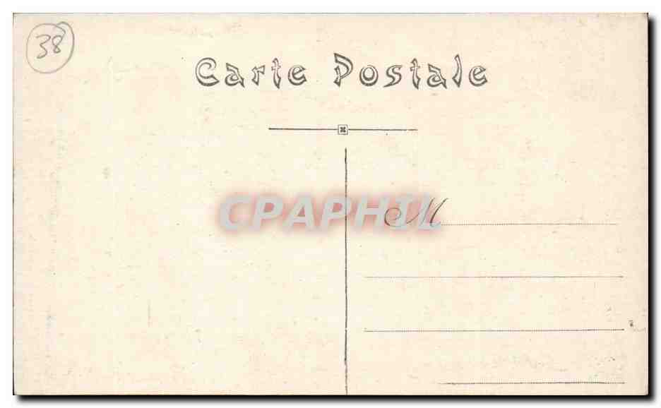 Grenoble — L'Isère, le Pont suspendu et le Quai Perrière — E.R. n°98 — Verso