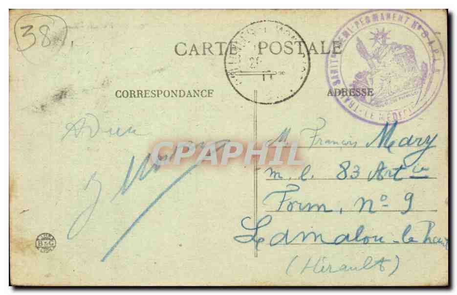 Grenoble — La Gare et le Casque de Néron — E.R. — Reverso