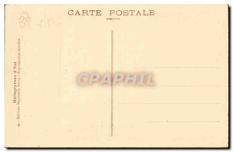 Grenoble - La Tour de l'Hotel de Ville CPA  — Verso