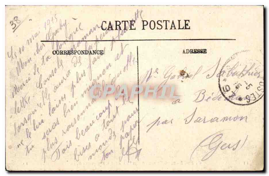 Grenoble - Vue sur l'Isere et le Moucherotte - CPA  — Verso