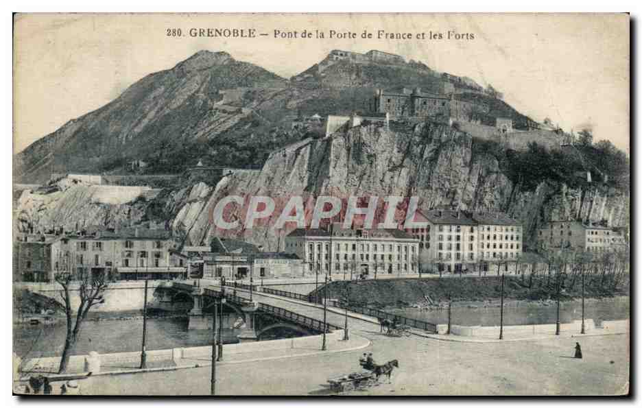Grenoble - Pont de la Porte de France et les Forts - CPA 