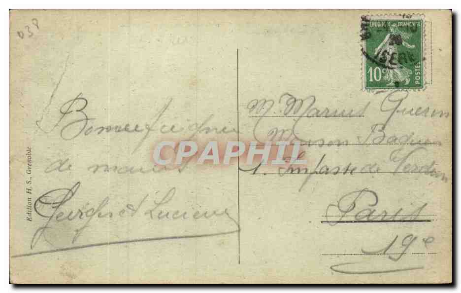 Grenoble - Pont de la Porte de France et les Forts - CPA  — Verso