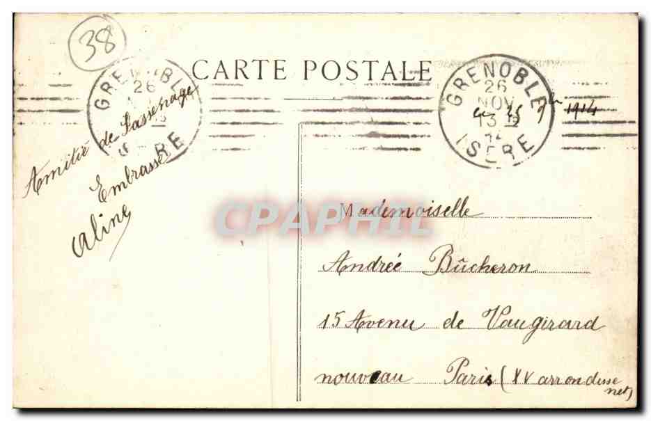 Environs de Grenoble - Saint Nizier et le Massif de la Chartreuse - CPA  — Rückseite