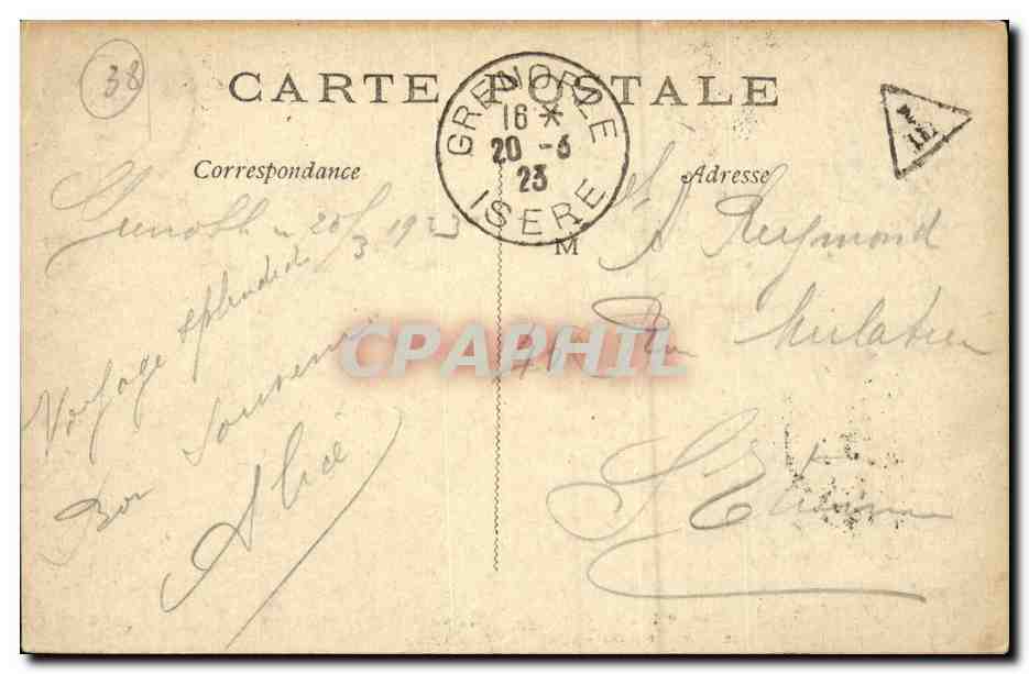 Dauphiné — Château de Vizille — La Porte du Connétable Lesdiguières — Verso