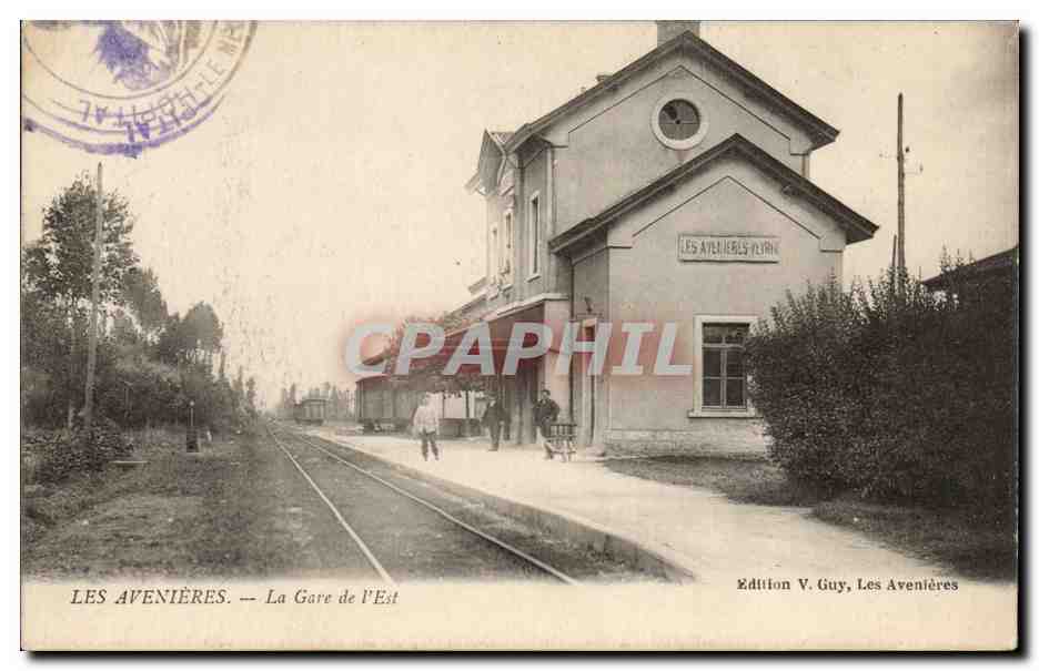 Les Avenières — La Gare de l'Est — Édition V. Guy, Les Avenières