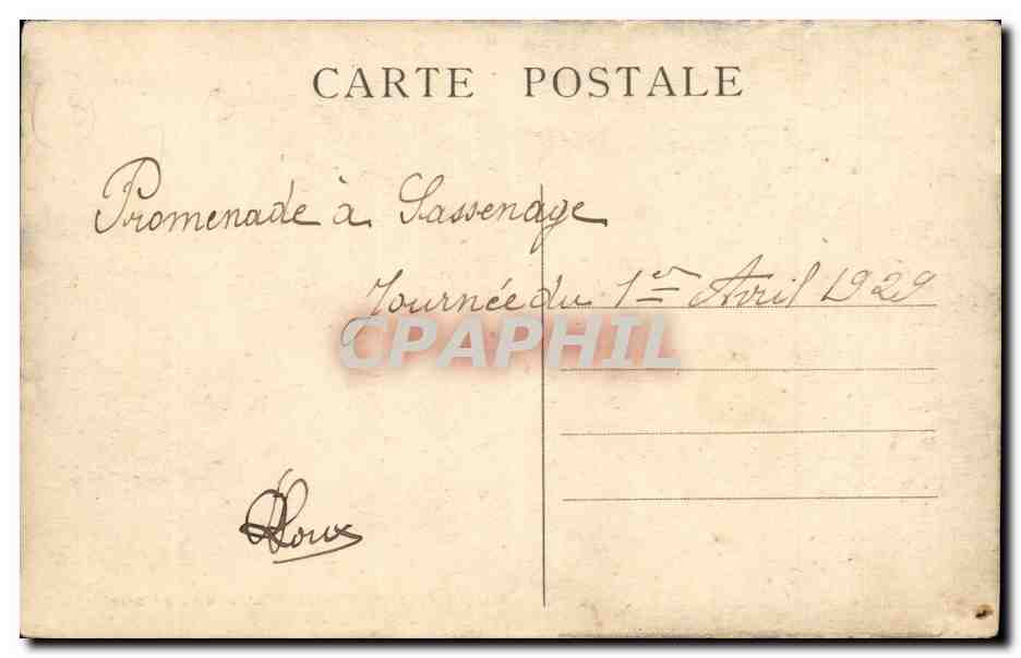 Dauphine - Sassenage - L'Entre des Cuves - CPA  — Rückseite