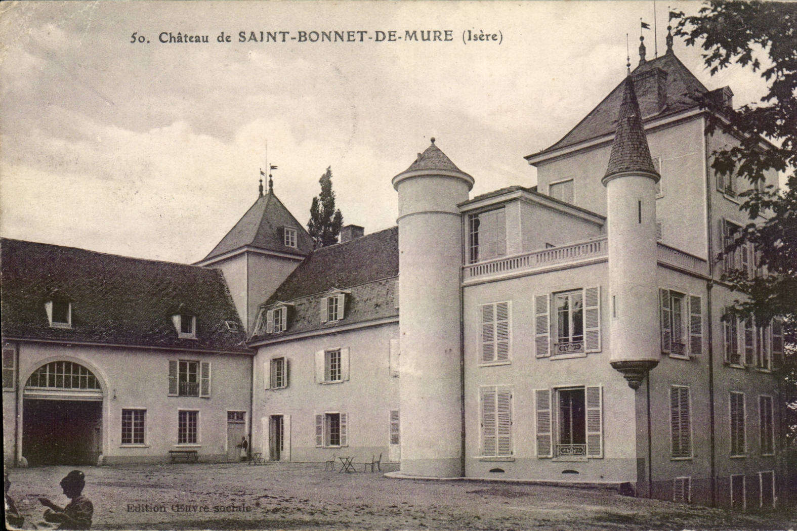 Château de SAINT-BONNET-DE-MURE (Isère) — Édition CEUVRE SOCTALE, n° 50 - Recto