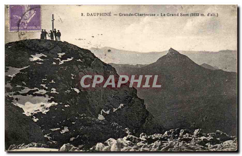 Dauphiné — Grande-Chartreuse — Le Grand Som (2033 m. d'alt.) — Éditeur non identifié, n° de série 3