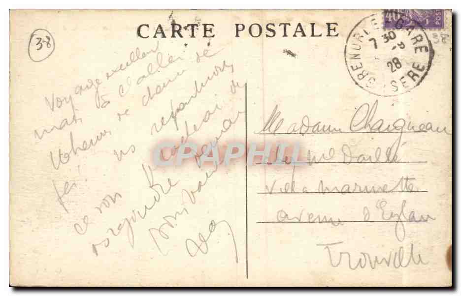 Dauphiné — Grande-Chartreuse — Le Grand Som (2033 m. d'alt.) — Éditeur non identifié, n° de série 3 — Reverso