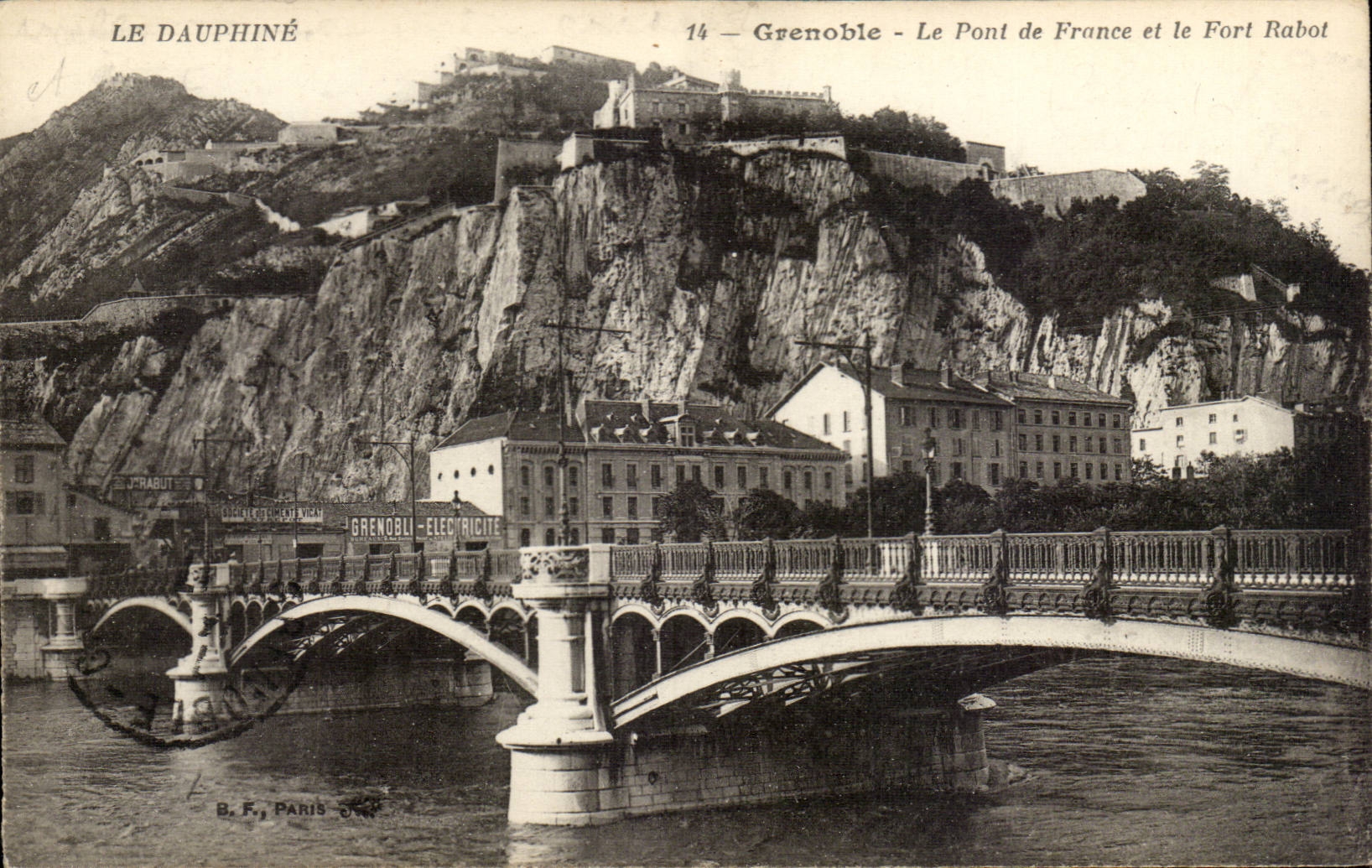 Grenoble - Le Pont de France et le Fort Rabot — B.F. Paris 004