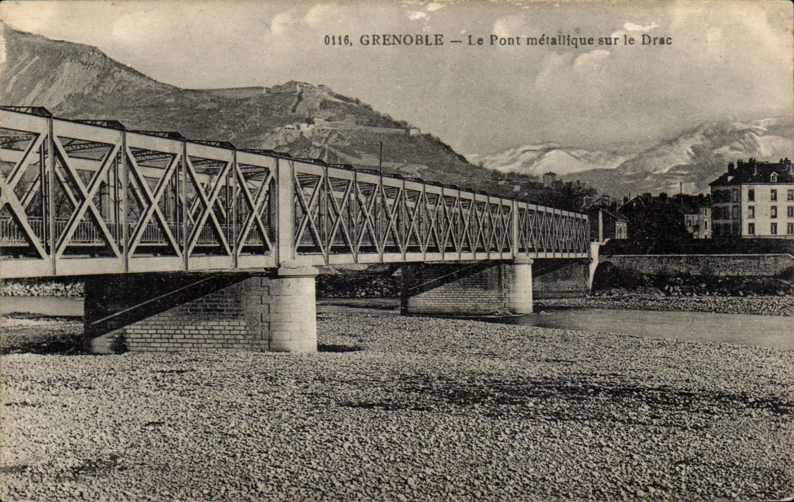 Grenoble CPA Le pont metallique sur le Drac