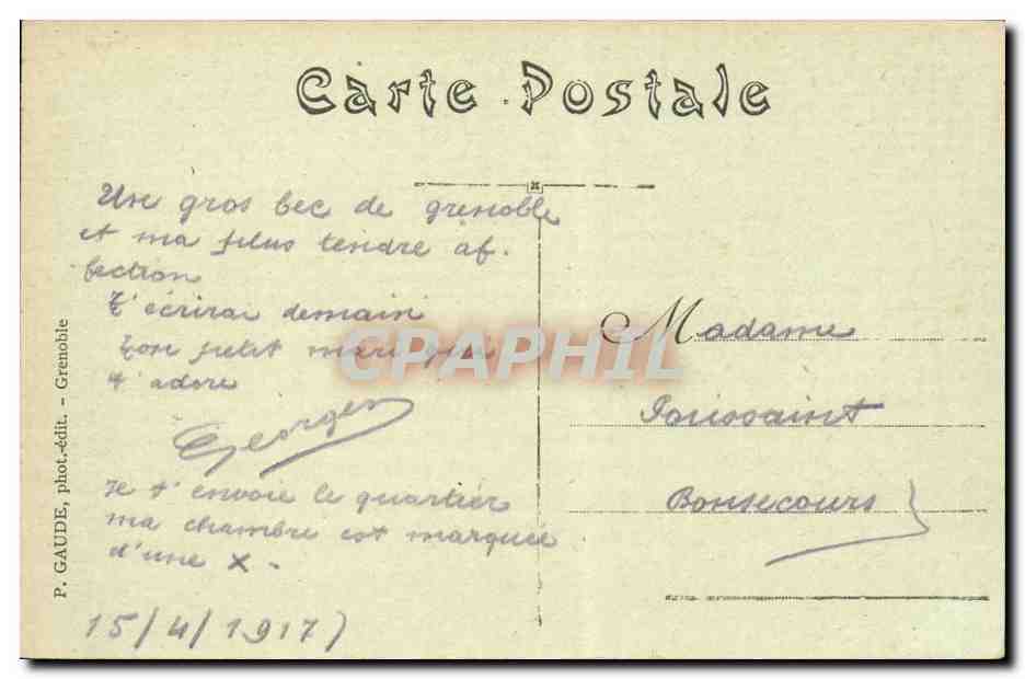 Grenoble — 2e Régiment d'Artillerie, quartier de Bonne (Bâtiment ouest) — Rückseite