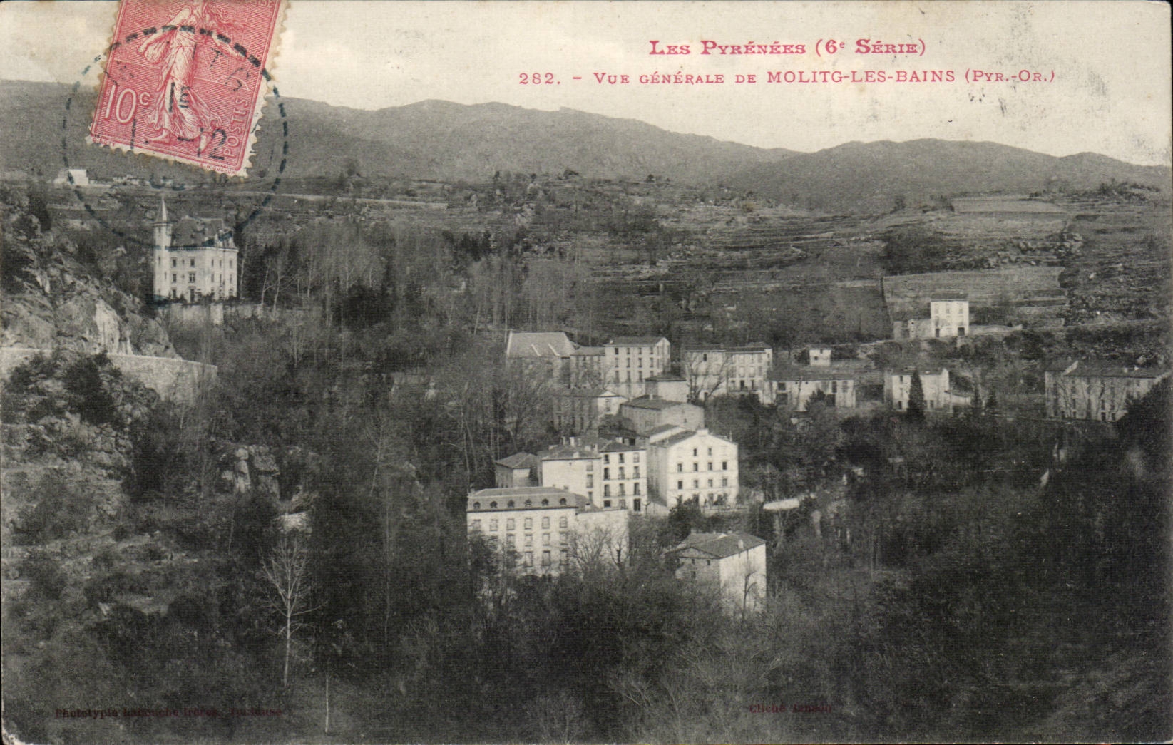 CPA Vue generale de Molitg les Bains