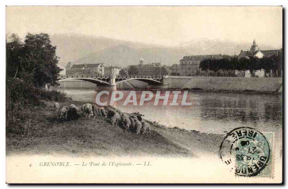 Grenoble — Le Pont de l'Esplanade — LL.