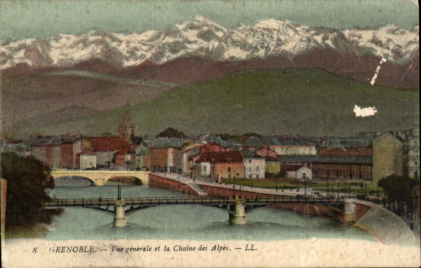 Grenoble CPA Vue generale de la chaine des Alpes