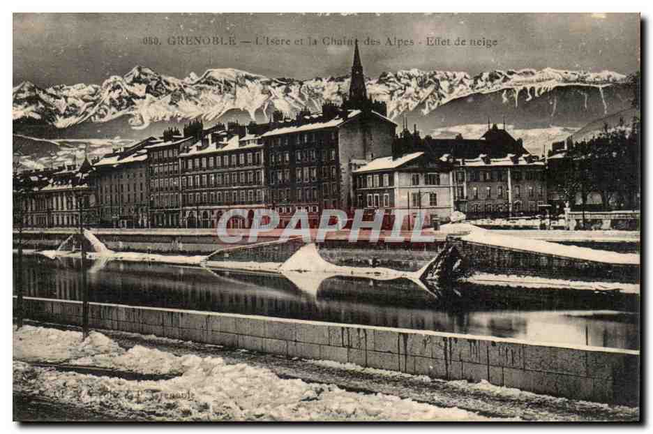 Grenoble — L'Isère et la Chaîne des Alpes - Effet de neige