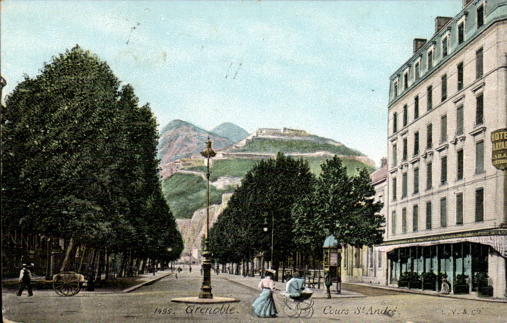 Grenoble — Cours Saint-André — Hôtel Bayard — éditeur L.V. & Cie, n° 14985
