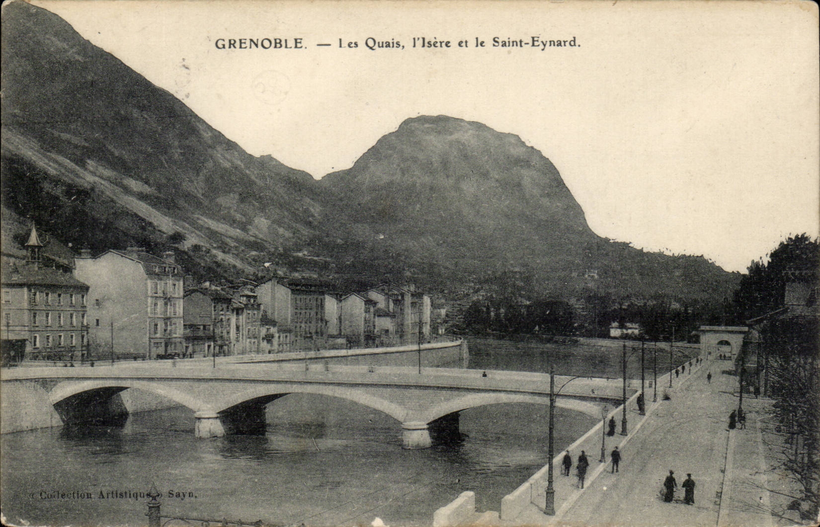 Dauphine CPA Grenoble Les quais l'Isere et le Saint Eynard