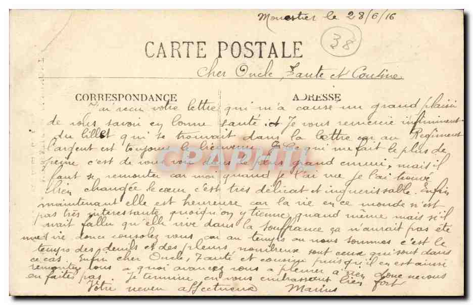 Monestier-de-Clermont — Grand'Rue et Champ de Foire — E.R. — Éditeur E.R. n°1648 — Reverso
