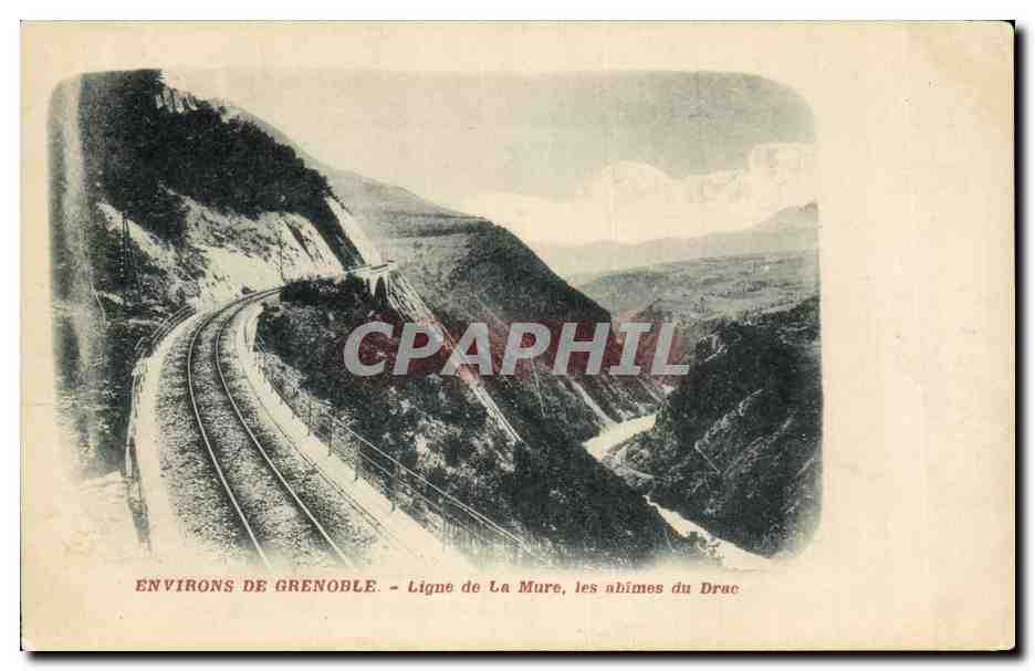 Environs de Grenoble — Ligne de La Mure, les abîmes du Drac — Imprimerie 38